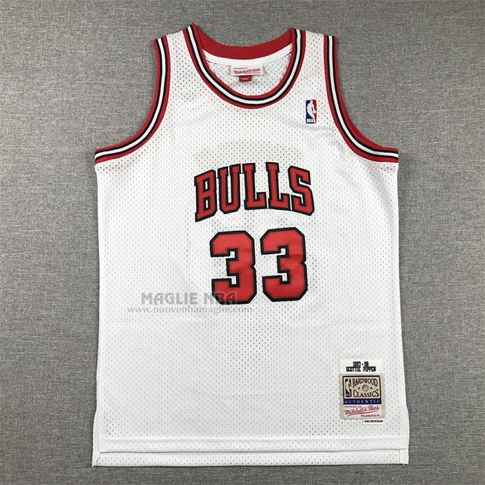 Maglia
 Scottie Pippen NO 33 Bambino
 Chicago Bulls Mitchell & Ness 1997-98 Bianco
